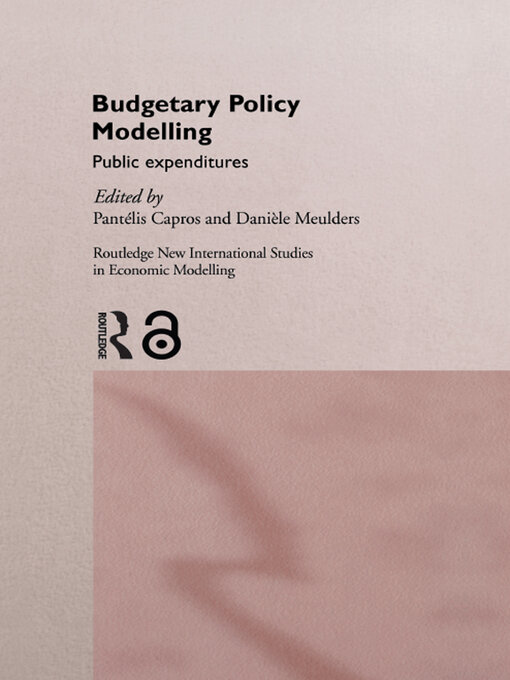 Title details for Budgetary Policy Modelling by Pantelis Capros - Available